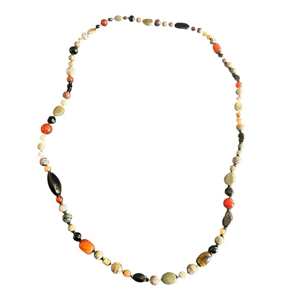 Handmade Semi-Precious Stone Necklace | Boho Natural Gemstone - Picture 6 of 14